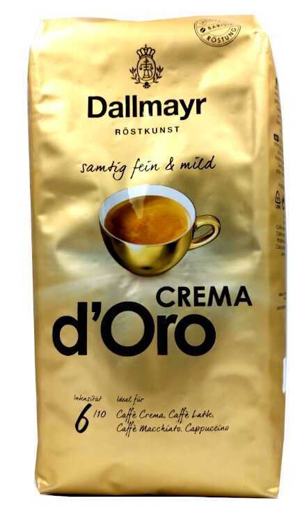 Kafijas pupiņas Dallmayr Crema d'Oro 1 kg